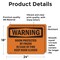 Signmission Room Protected By Fm200 In Case Of Fire OSHA Warning Sign, Vinyl Decal, 24in W x 18in L, 2PK OS-2PACK-WS-D-1824-L-12381 - alternate 3